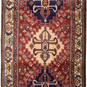 New Persian Ghashghai Carpet with triple medallion Overall carpet photo