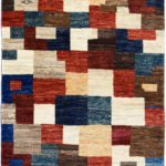 Colorful geometric Luri carpet overall photo