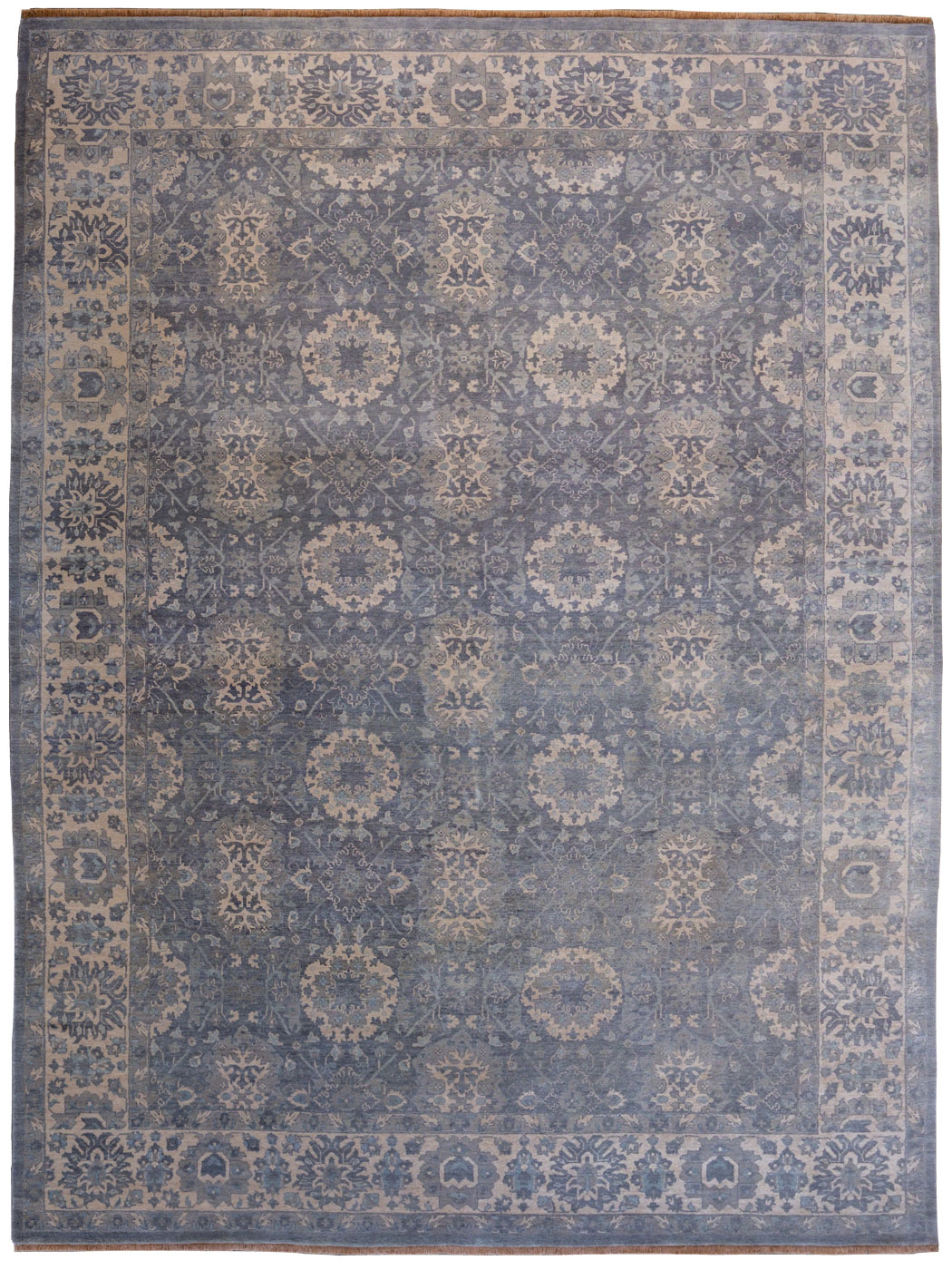 Gray Transitional Floral Carpet overall photo