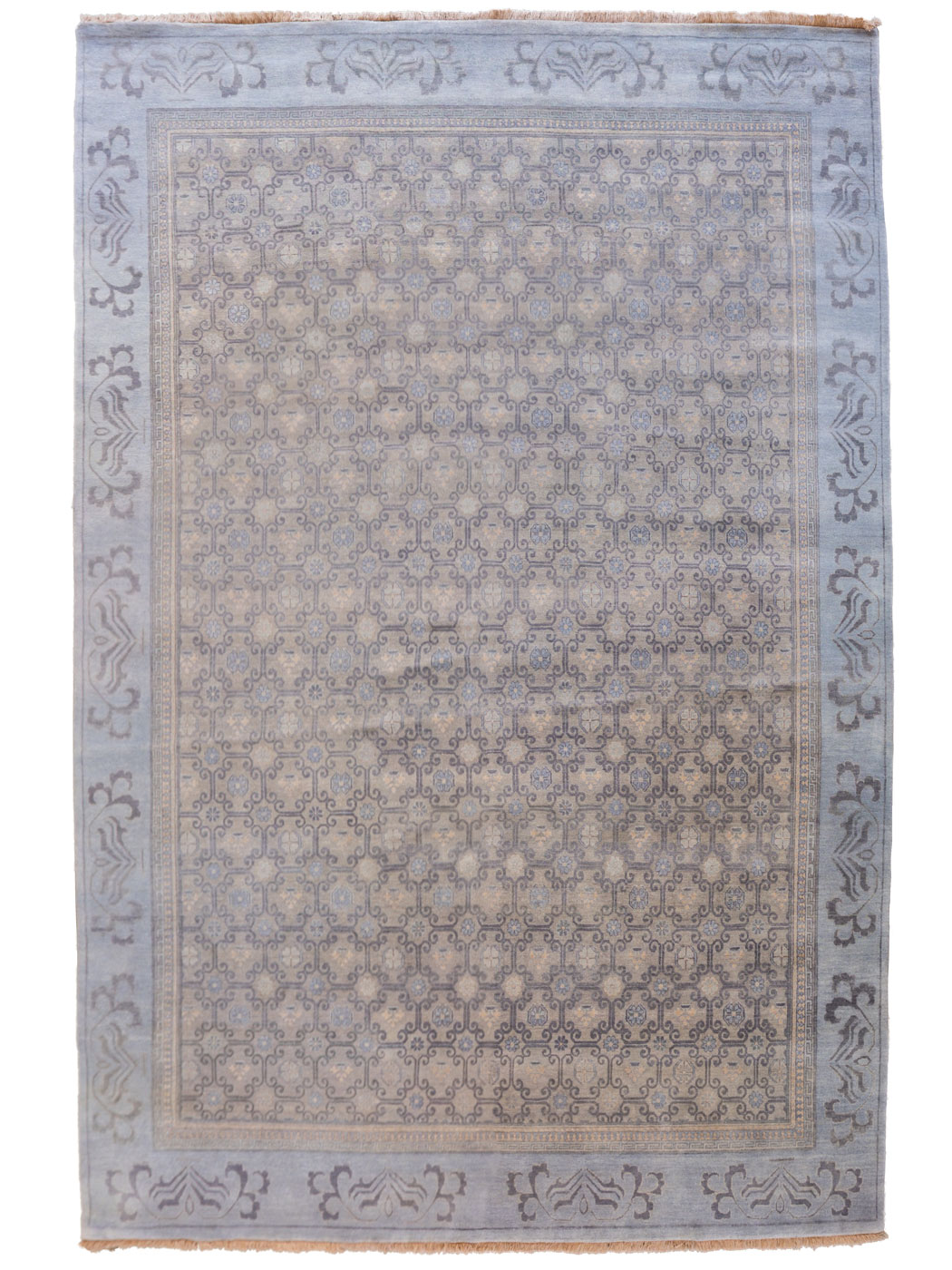 Gray Transitional Khotan Carpet Overall Photo