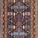 Colorful Tree-of-Life Bakhtiari Carpet overall photo