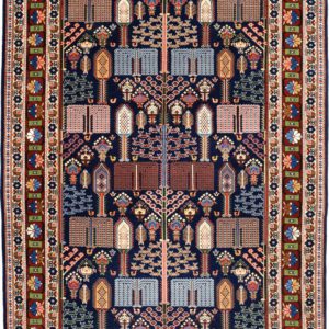Colorful Tree-of-Life Bakhtiari Carpet overall photo
