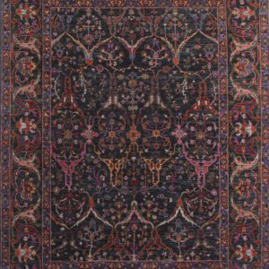 Dark and Multi-colored Aryana Carpet – Overall Carpet Photo 7’9”x10’5”