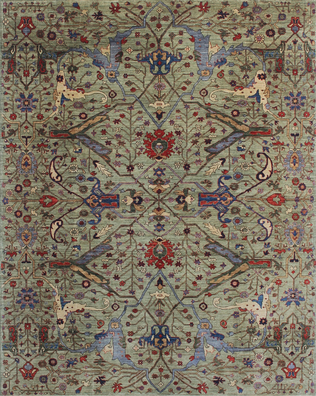 Light Green Aryana Carpet – Overall Carpet Photo – 8’3”x10’4”