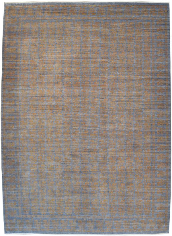 Orley Shabahang's Marching Flock Contemporary Persian Carpet. Overall Carpet Photo.