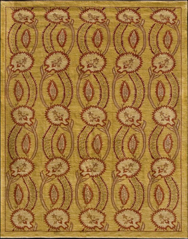 Dandelion Dreams - Contemporary Arts & Crafts Persian Carpet - 8x10 - Overall Carpet Photo