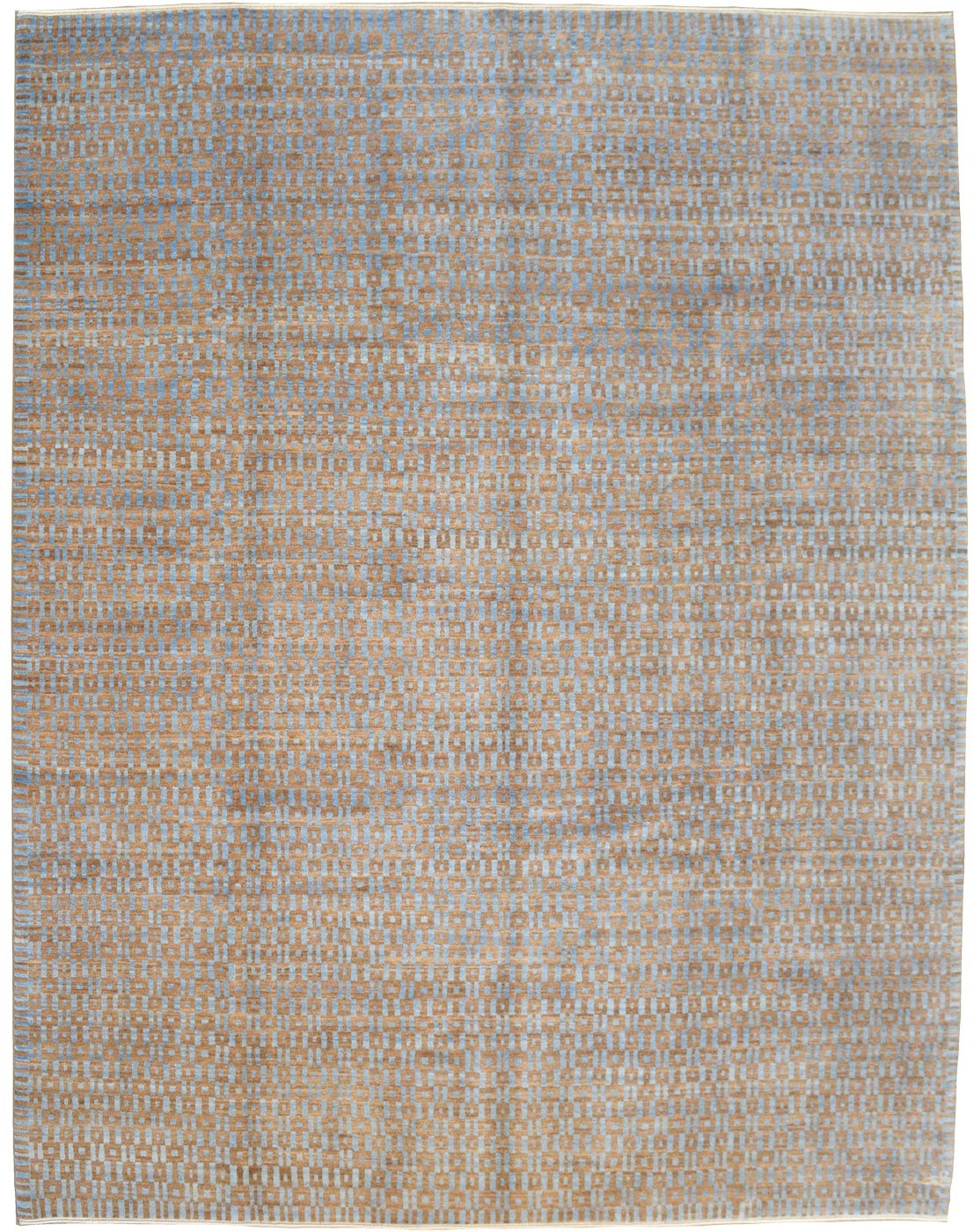 Windows - Blue and Brown Wool Persian Carpet - 8x10 - Overall Carpet photo