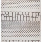 Strata - Contemporary & Architectural Wool and Silk Persian Carpet 9'x12'. Overall carpet Photo.