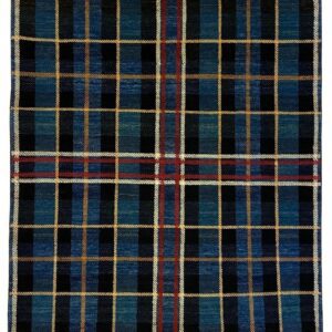 4x5 blue plaid rug