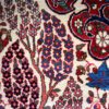 Isfahan Pure Handspun Wool Antique Persian Carpet Handknotted Heirloom with Red Blue and Cream