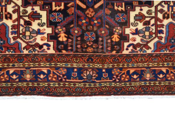 Antique Hamadan Nahavand Persian Rug Handwoven and Handmade Vegetable Dyed