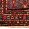 Saveh Antique Vintage Persian Rug Fringe Pure Wool Red and Blue