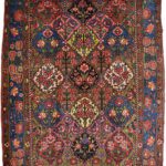 Colorful Bakhtiari Bibibaft Floral Garden Design Persian Area Rug