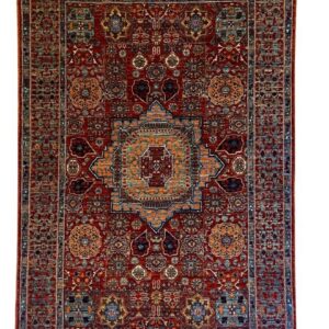 Red transitional 4x6 rug