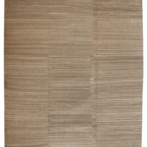 Minimalist 12x16 brown rug