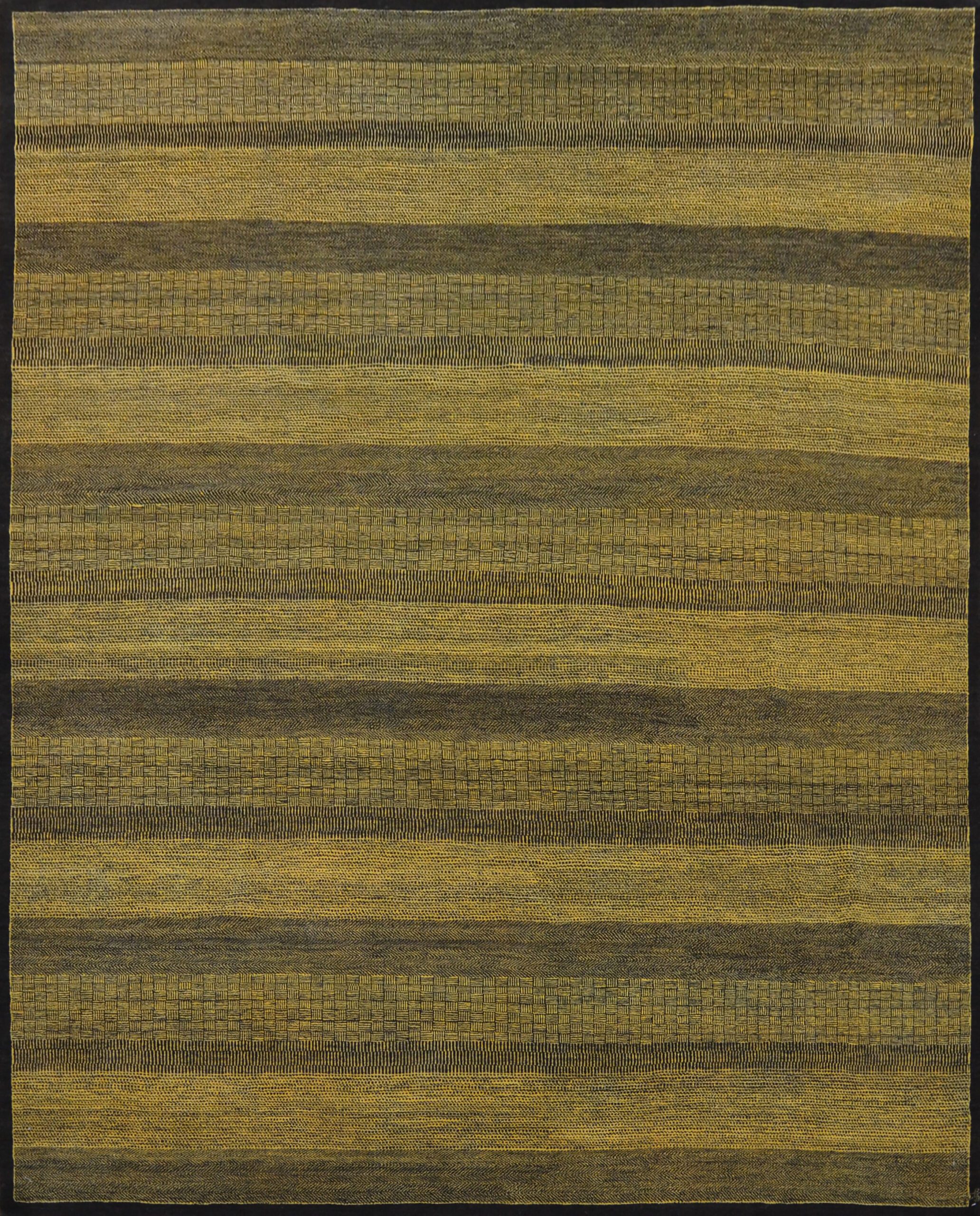 8x10 yellow and black area rug