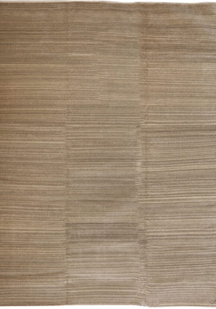 Minimalist 12x16 brown rug