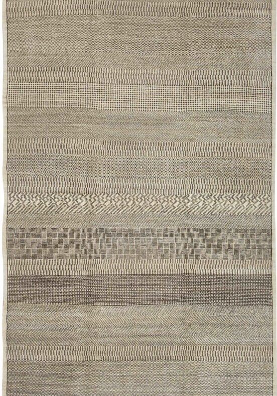 Rain – Brown and Cream Contemporary Persian Carpet – Overall Photo