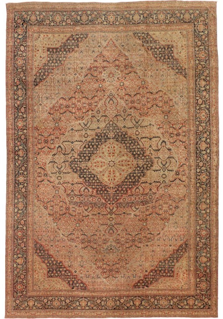 Antique Haji Jalili Tabriz Carpet overall photo
