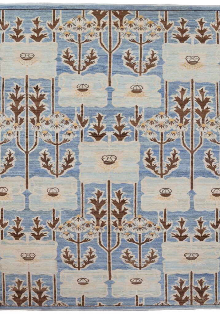 Magnolia - 6'x9' - Art Deco Wool Carpet Overall Photo