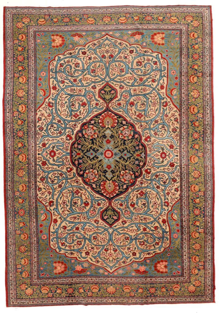 Antique Persian Khoy Carpet overall photo