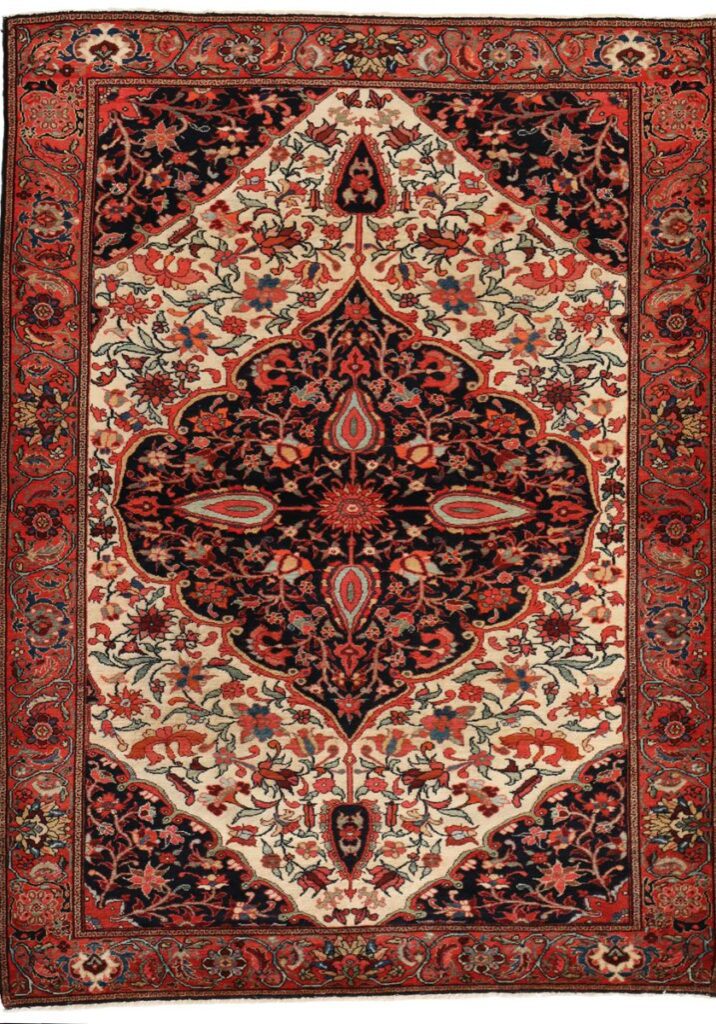 Antique Persian Meeshan Malayer carpet overall photo